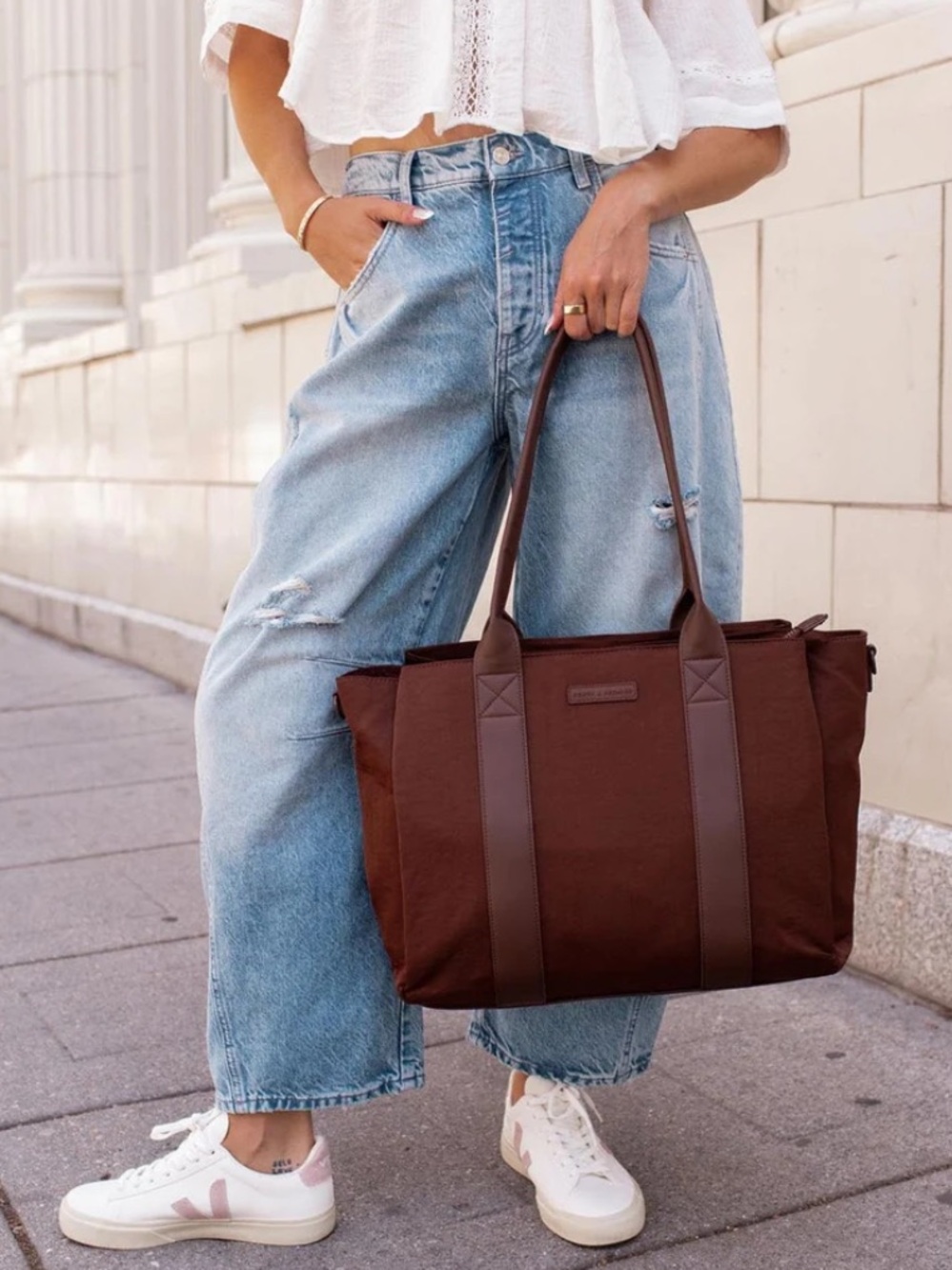 Poppy & Peonies Daily Tote Espresso